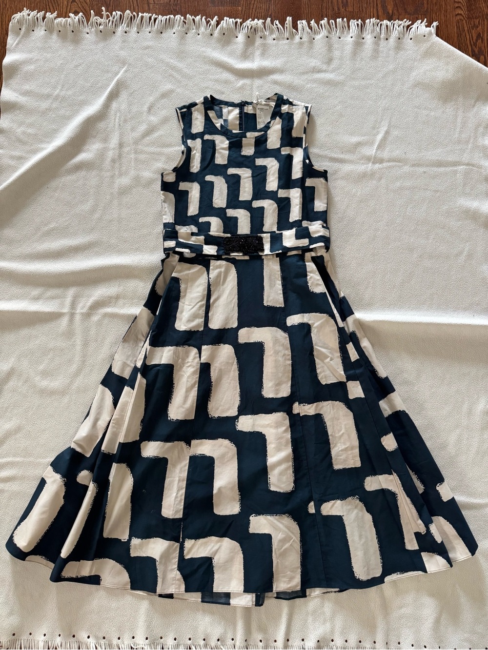 Max Mara-'S Max Mara printed cotton poplin midi dress 6 - Picture 8 of 15